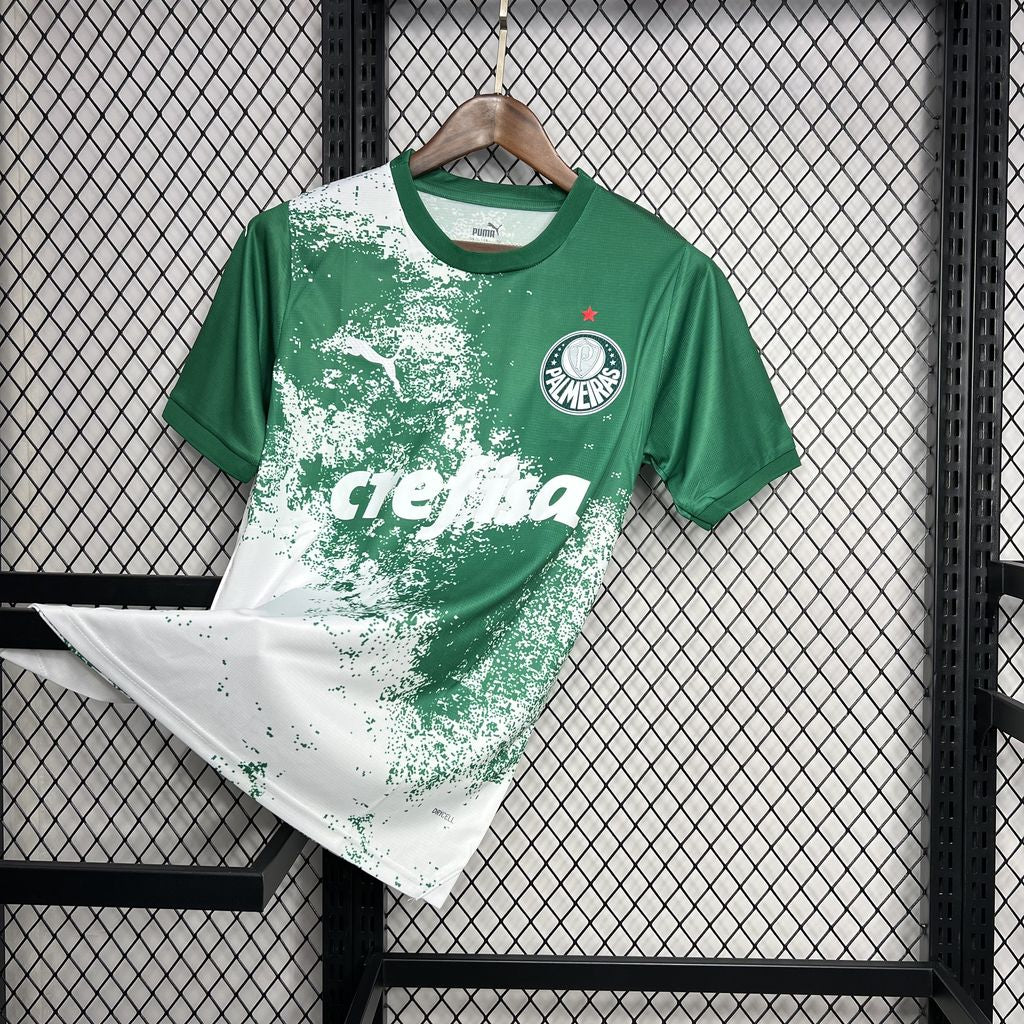 Camisa branca e verde Palmeiras 2024/25 Masculino