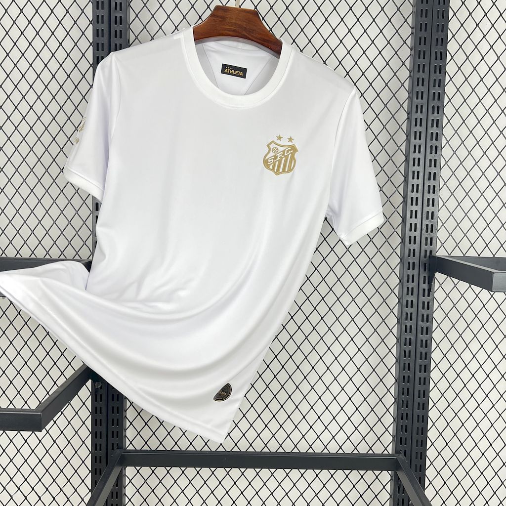 Camisa branca Pelé 1.000 GOLS Santos 2025/26 Masculino