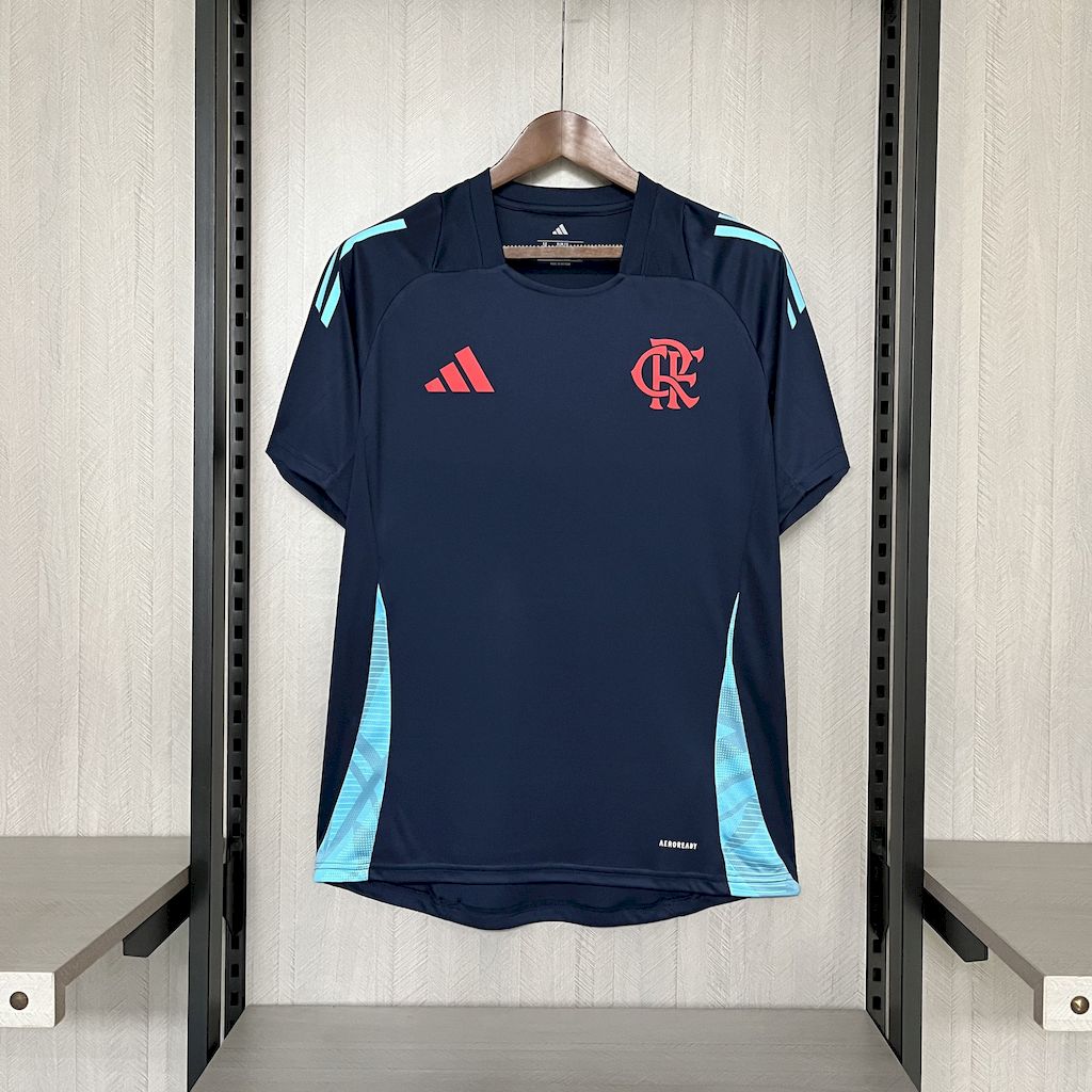 Camisa azul escura para usar antes da partida Flamengo 2025/26 Masculino