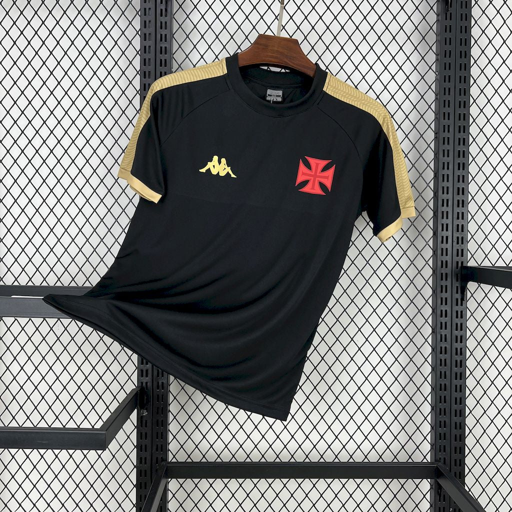 Camisa preta e dourada para torcedores Vasco Da Gama 2025/26 Masculino
