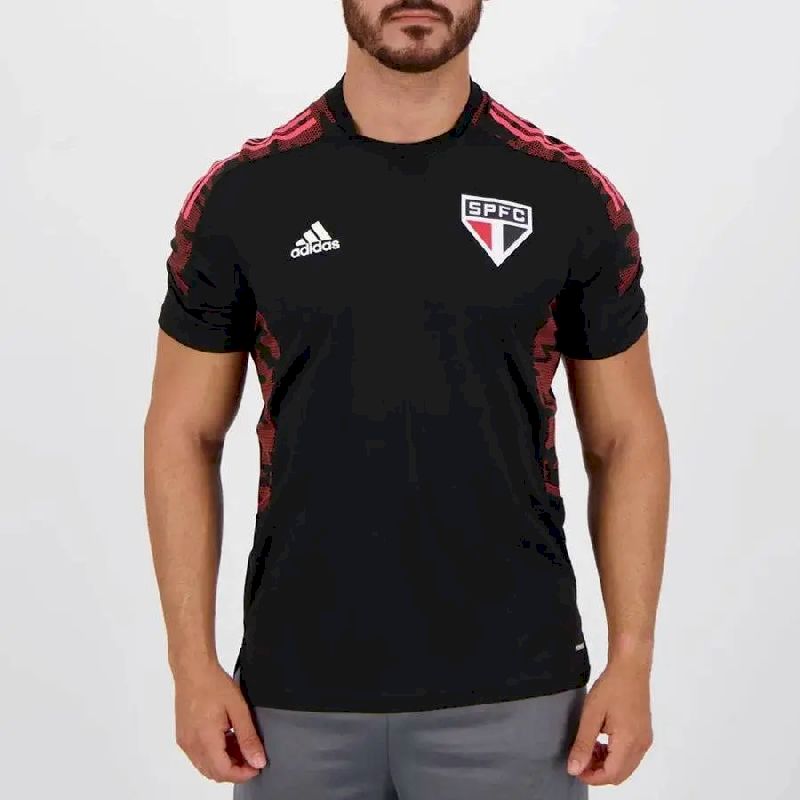 Camisa preta de pré-jogo Sao Paulo 2021 Masculino