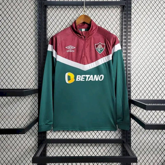 Camisa Pré-Jogo Manga Longa Camisa Fluminense 2023/24 Masculino