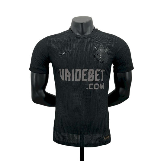 Camisa de visitante + versão jogador com os patrocinadores Corinthians 2024/25 Masculino