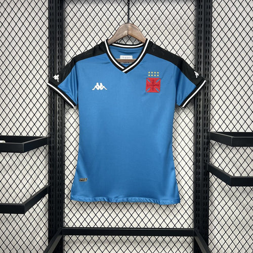 Camisa azul celeste para pré-jogo Vasco Da Gama 2024/25 Feminino