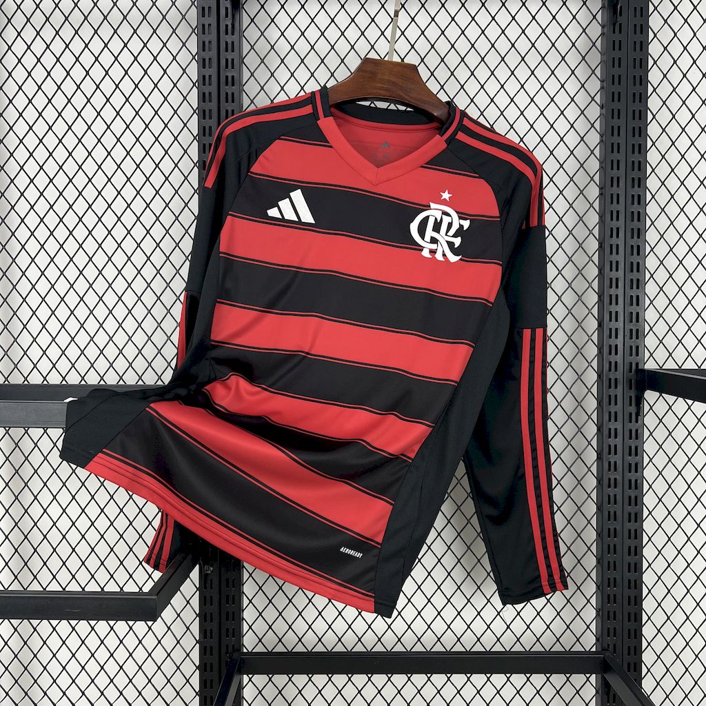 Camisa Titular Manga Longa Flamengo 2025/26 Masculino