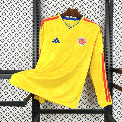 Camisa Copa do Mundo Titular Manga Longa Colombia 2026 Masculino