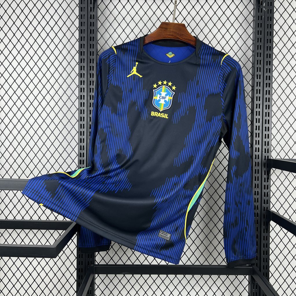 Camisa Copa do Mundo Reserva Manga Longa Brazil 2026 Masculino
