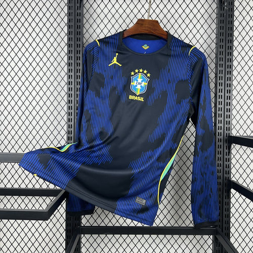 Camisa Copa do Mundo Reserva Manga Longa Brazil 2026 Masculino