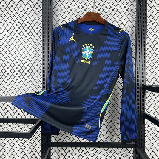 Camisa Copa do Mundo Reserva Manga Longa Brazil 2026 Masculino