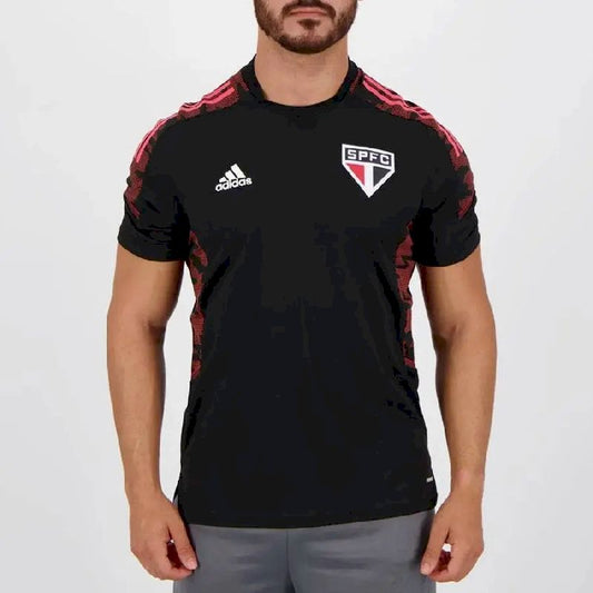 Camisa preta de pré-jogo Sao Paulo 2021 Masculino